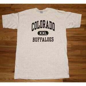 Vtg 90s Single Stitch OSFA Spell Out University of Colorado Buffaloes Shirt